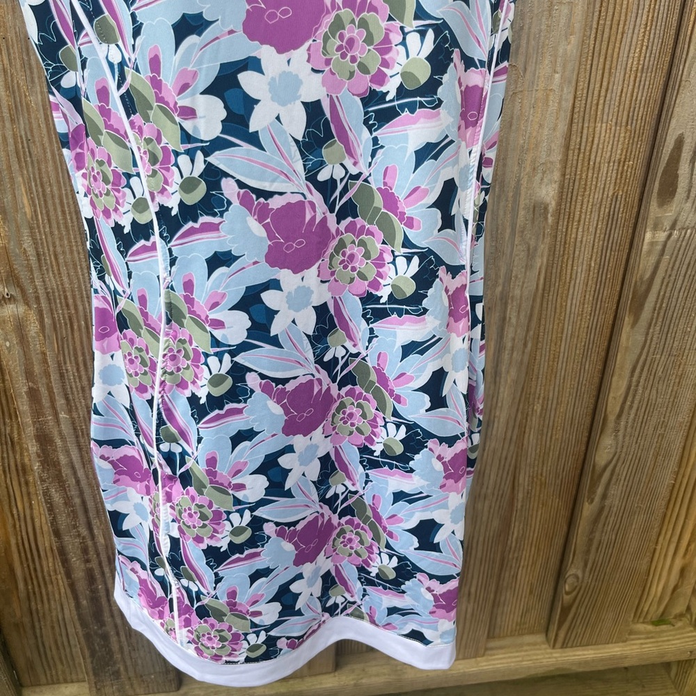 NWT Pebble Beach Floral Swim Cover-Up Golf Tennis Dress Size Medium - Picture 5 of 9